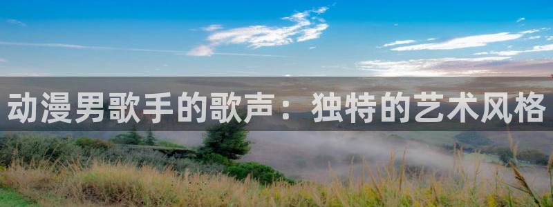 天堂动漫网站入口在哪里找：动漫男歌手的歌声：独特的艺术风格